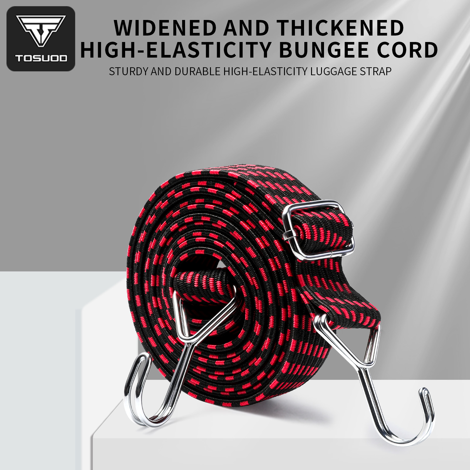 Motorcycle Gear Wall Mount - Motorcycle Elastics Rubber Luggage Rope Cord