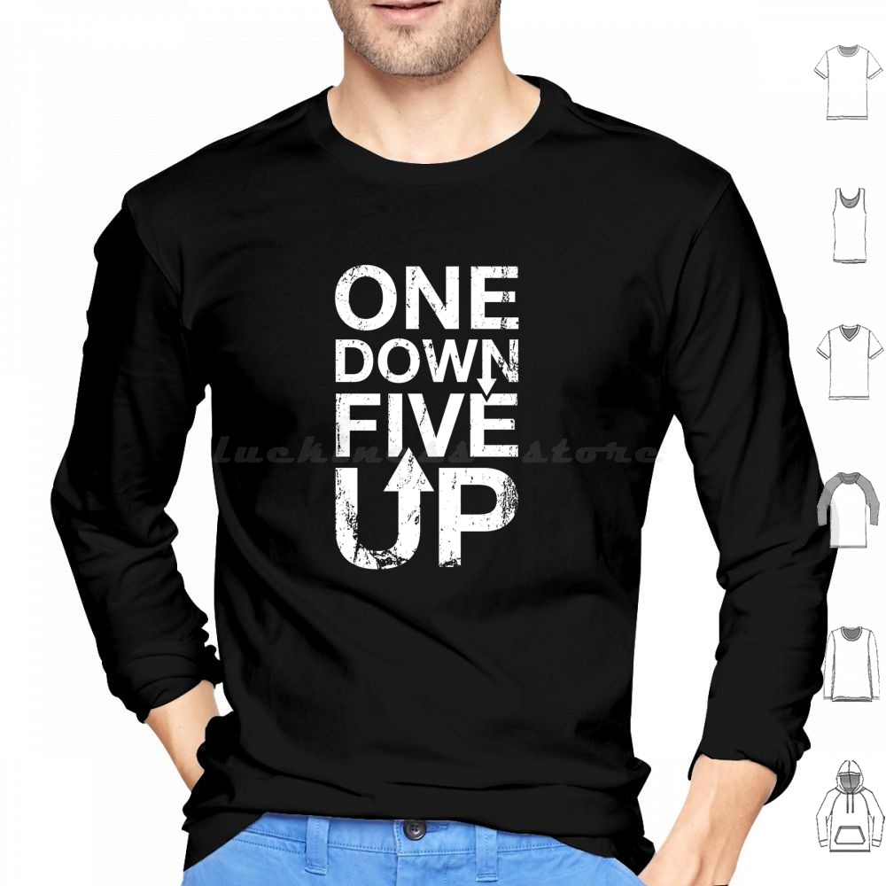 Motorcycle Gear Up Down - 1 Down 5 Up Hoodie Cotton