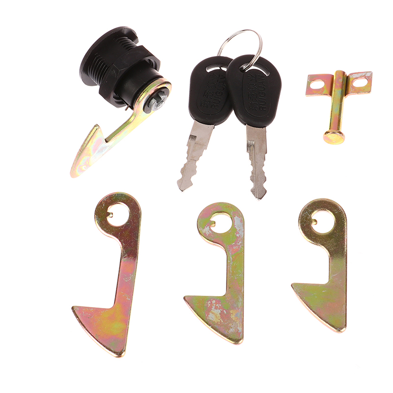 New！1Set (1 Lock+2 Keys+4 Meta - Motorcycle Gear Wall Mount avis et prix