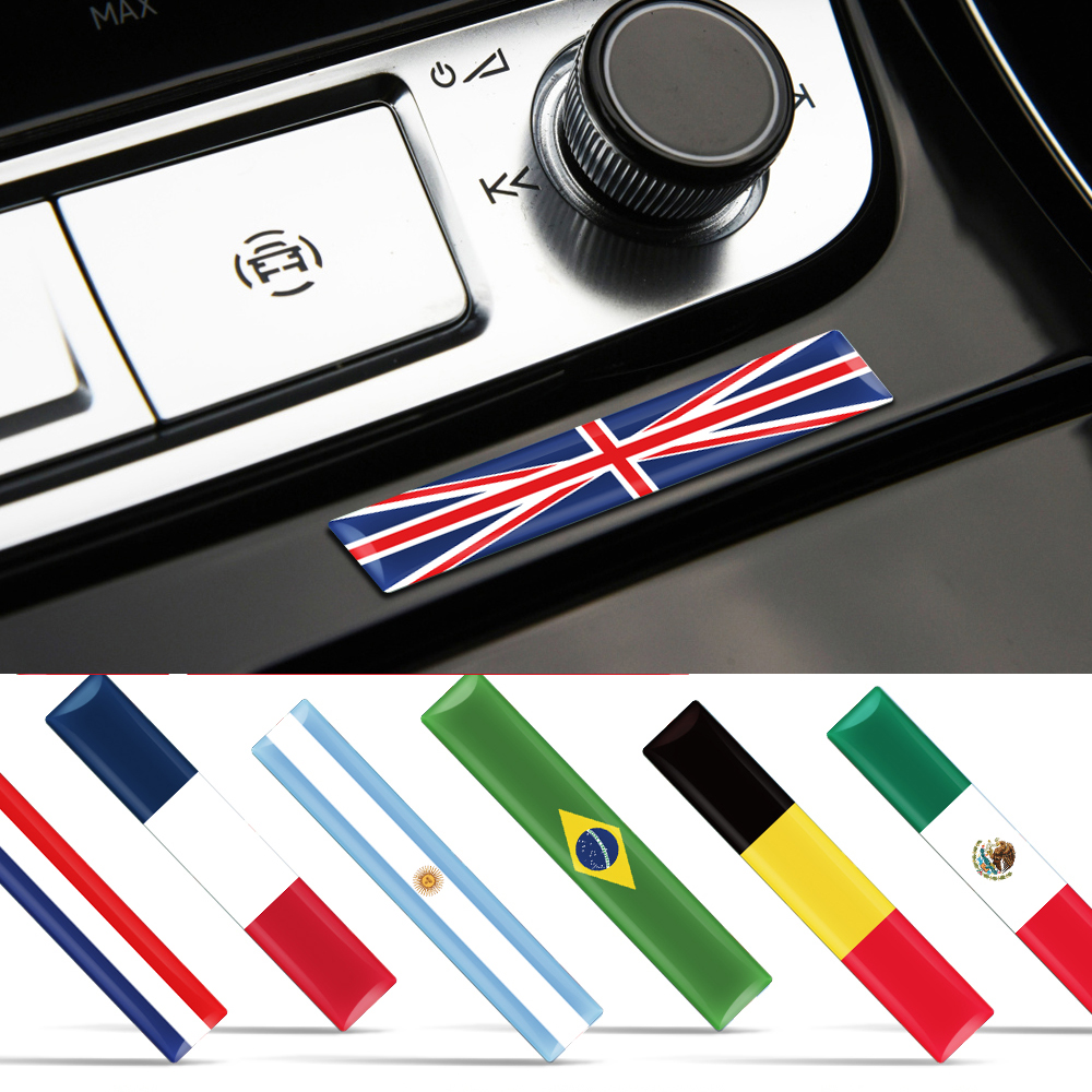 4pcs 3D Epoxy Flag Badge Auto  - Motorcycle Gear Auto avis et prix