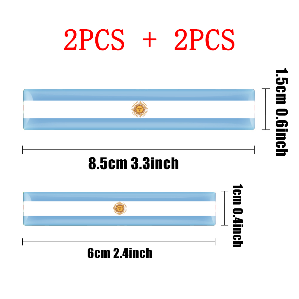 4pcs 3D Epoxy Flag Badge Auto  - Motorcycle Gear Auto avis et prix