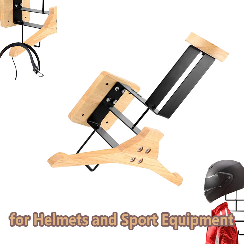 Wood Motorcycle Helmet Holder  - Motorcycle Gear Wall Mount avis et prix