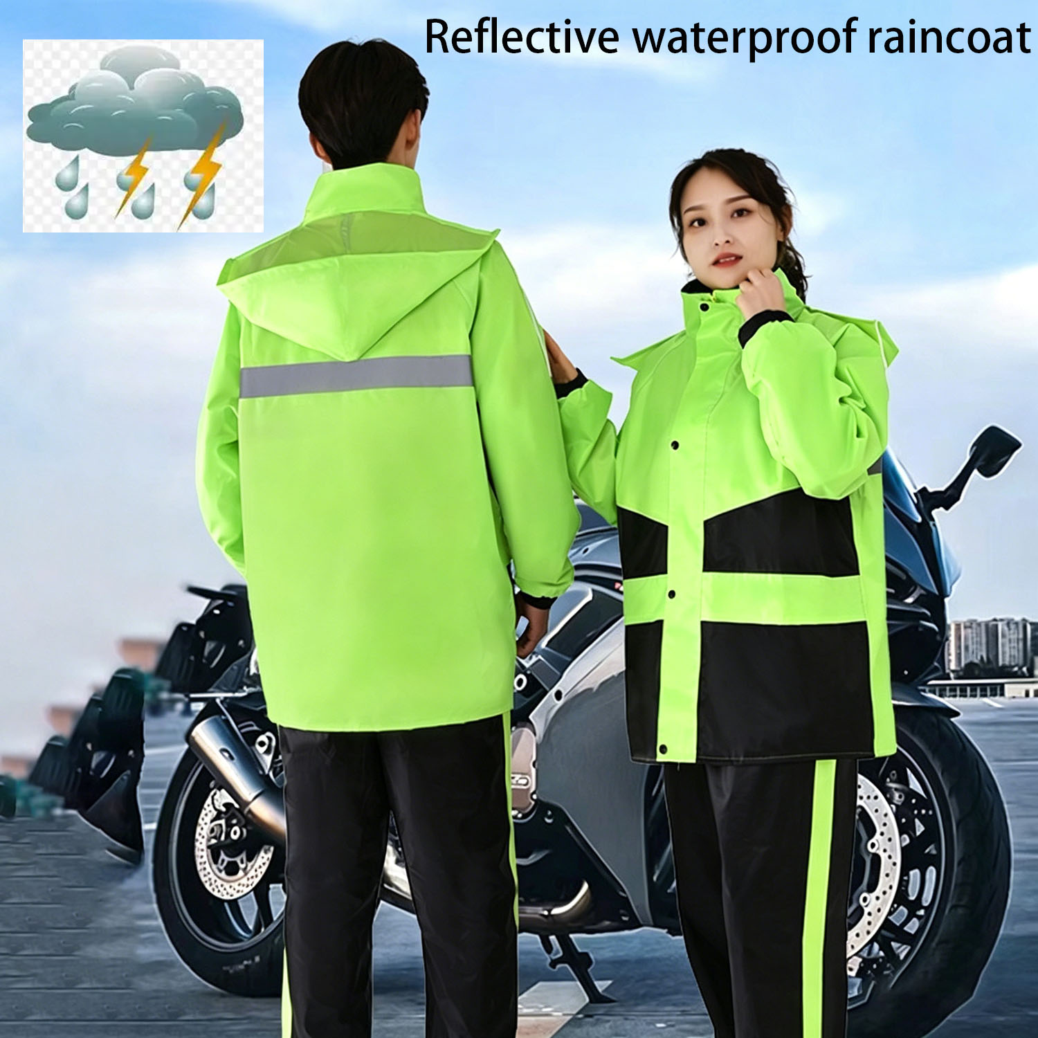 Motorcycle Raincoat Suits Men  - Motorcycle Gear Women avis et prix
