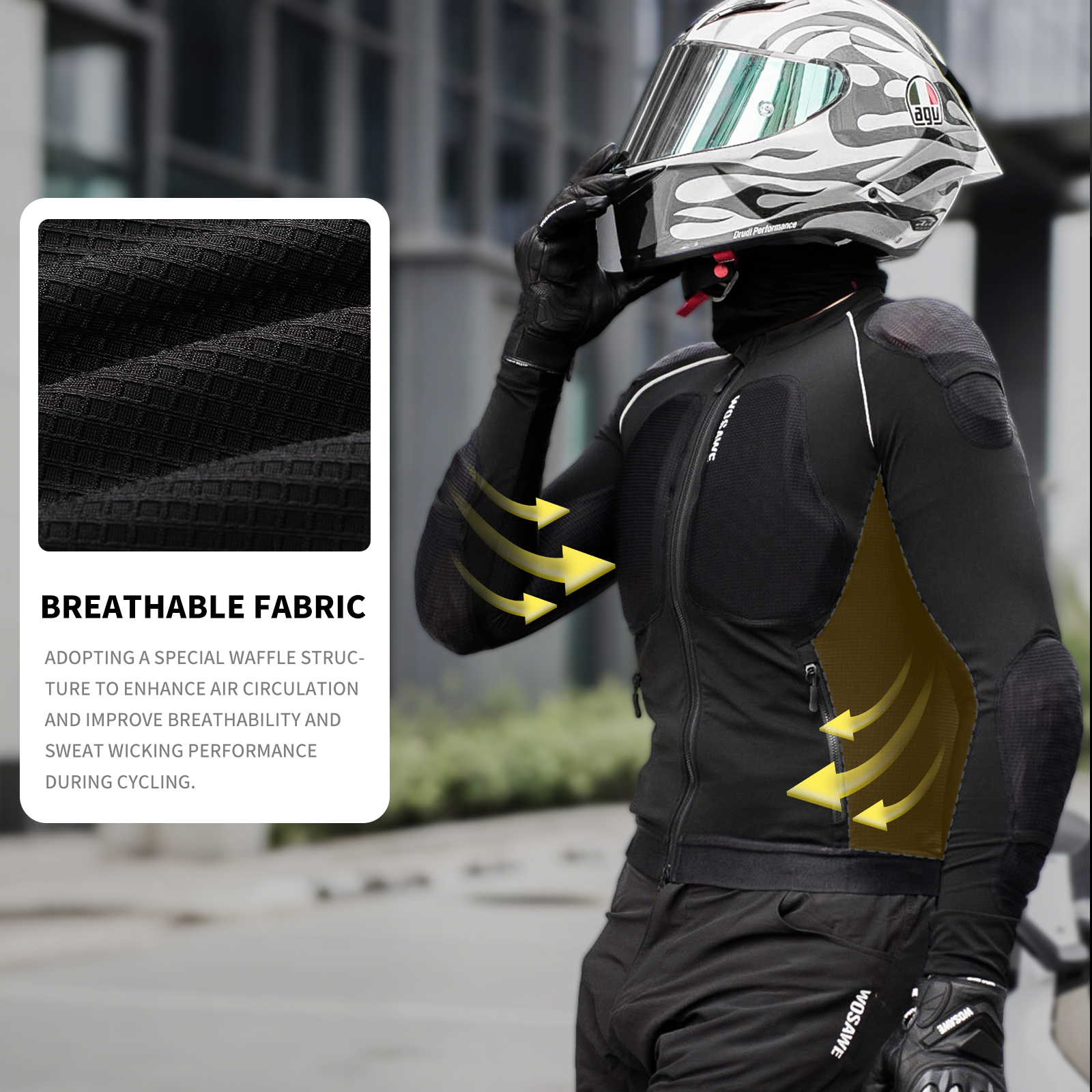 WOSAWE Men Motorcycle Protecti - Motorcycle Gear Women avis et prix