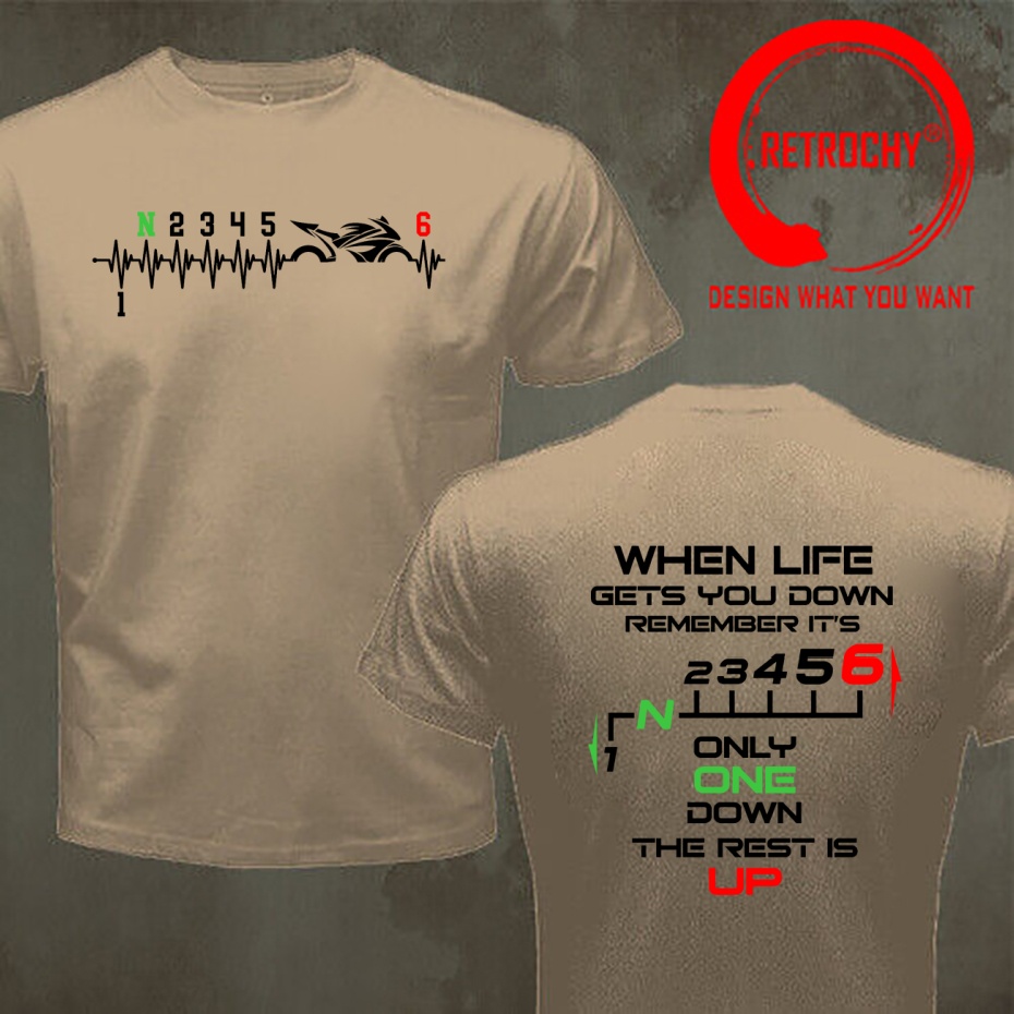 Funny Design 1N23456 Heartbeat - Motorcycle Gear Up Down avis et prix