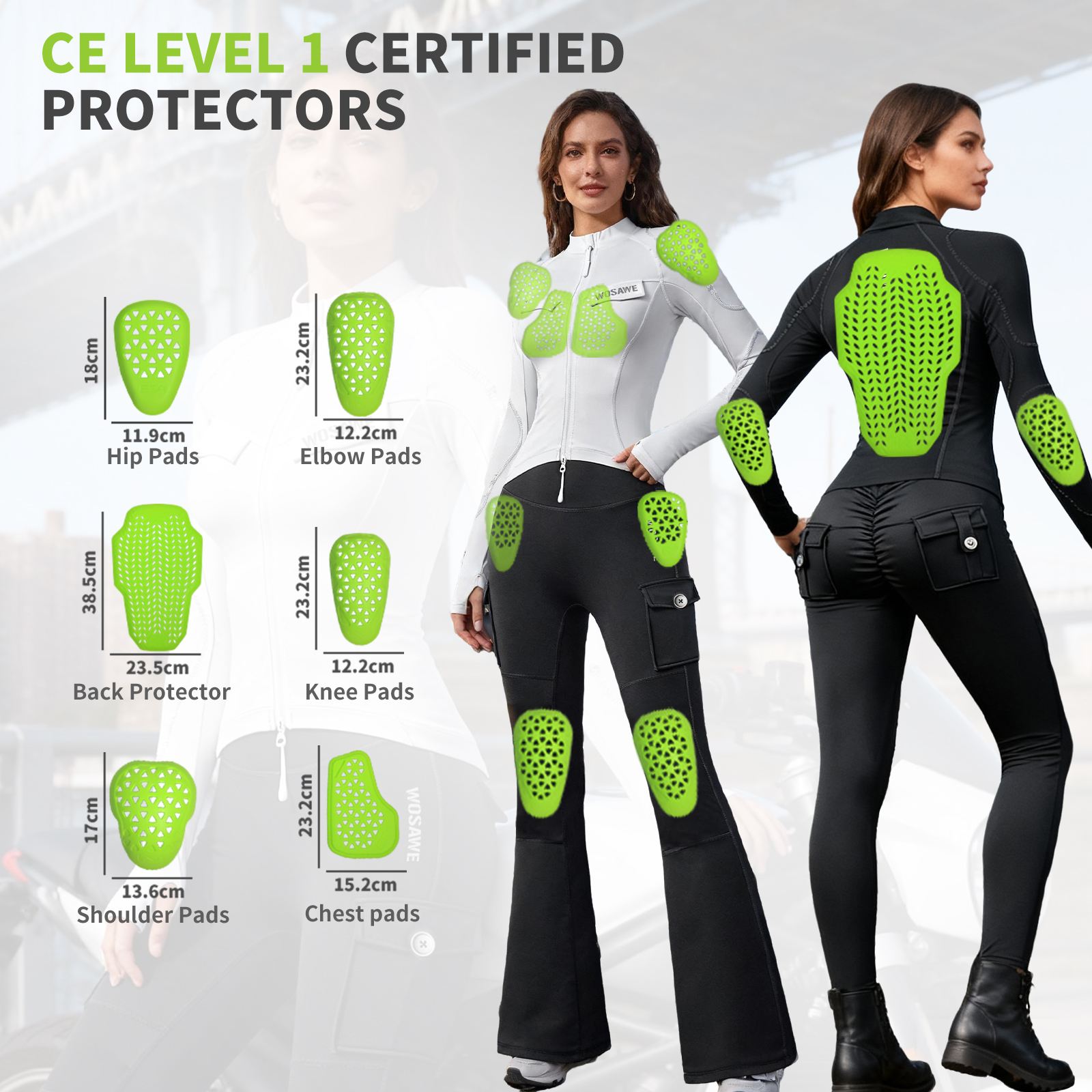 WOSAWE Motorcycle Jacket Inser - Motorcycle Gear Jacket avis et prix