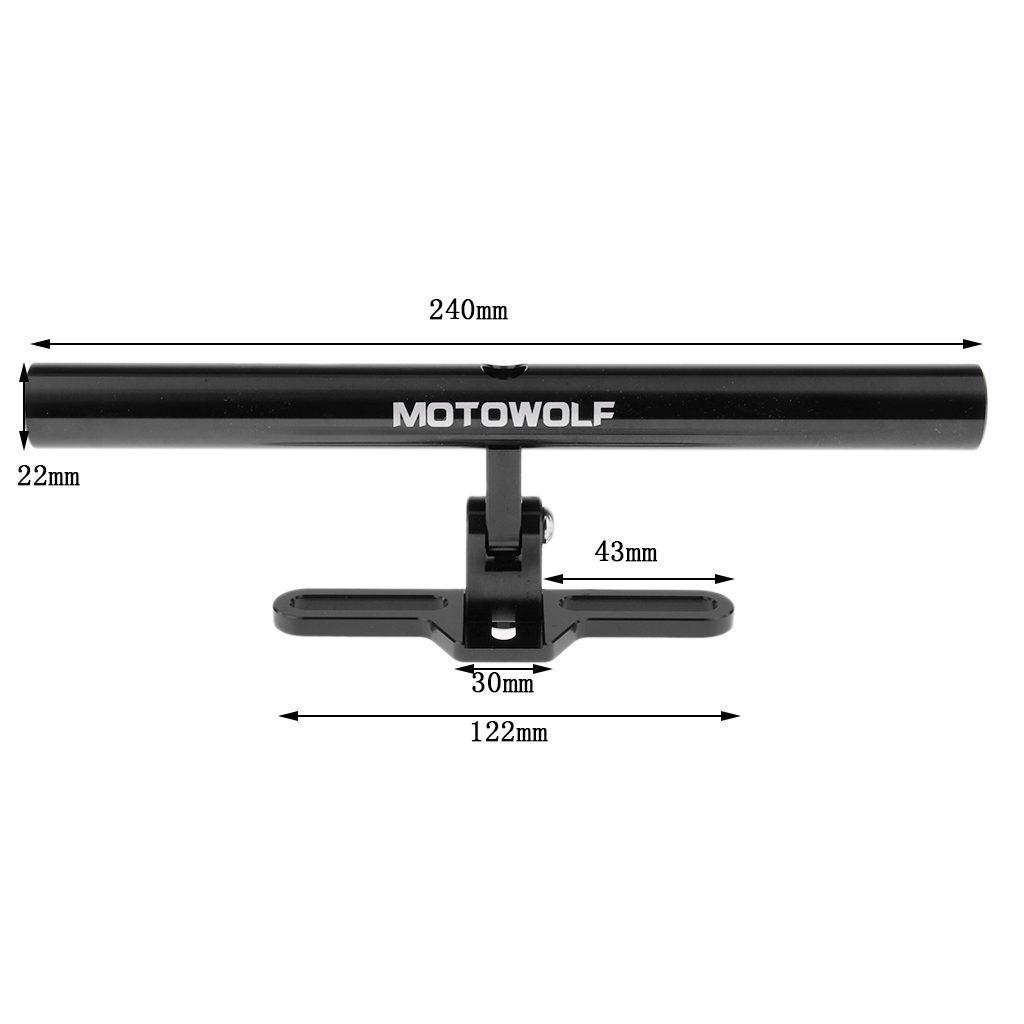 Motorcycle CNC Aluminum Extend - Mirror Extender Bar avis et prix