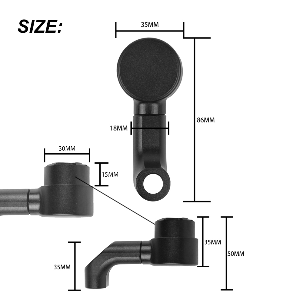 Motorcycle Mirror Riser Extens - Mirror Extender Bar avis et prix