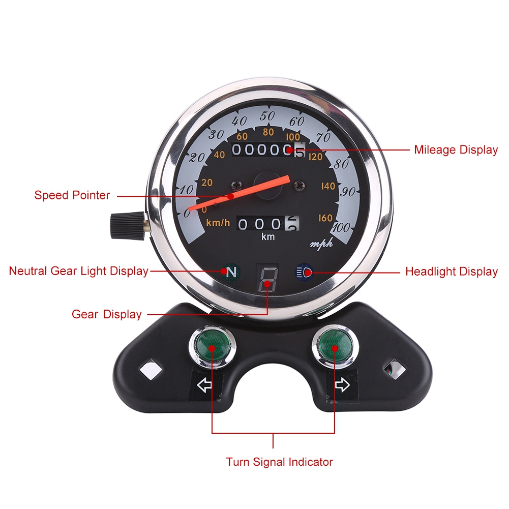 Universal Motorcycle Dual Odom - Motorcycle Gear Display avis et prix