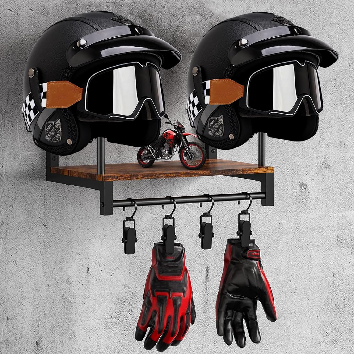 Helmet Display Rack Motorcycle - Motorcycle Gear Wall Mount avis et prix