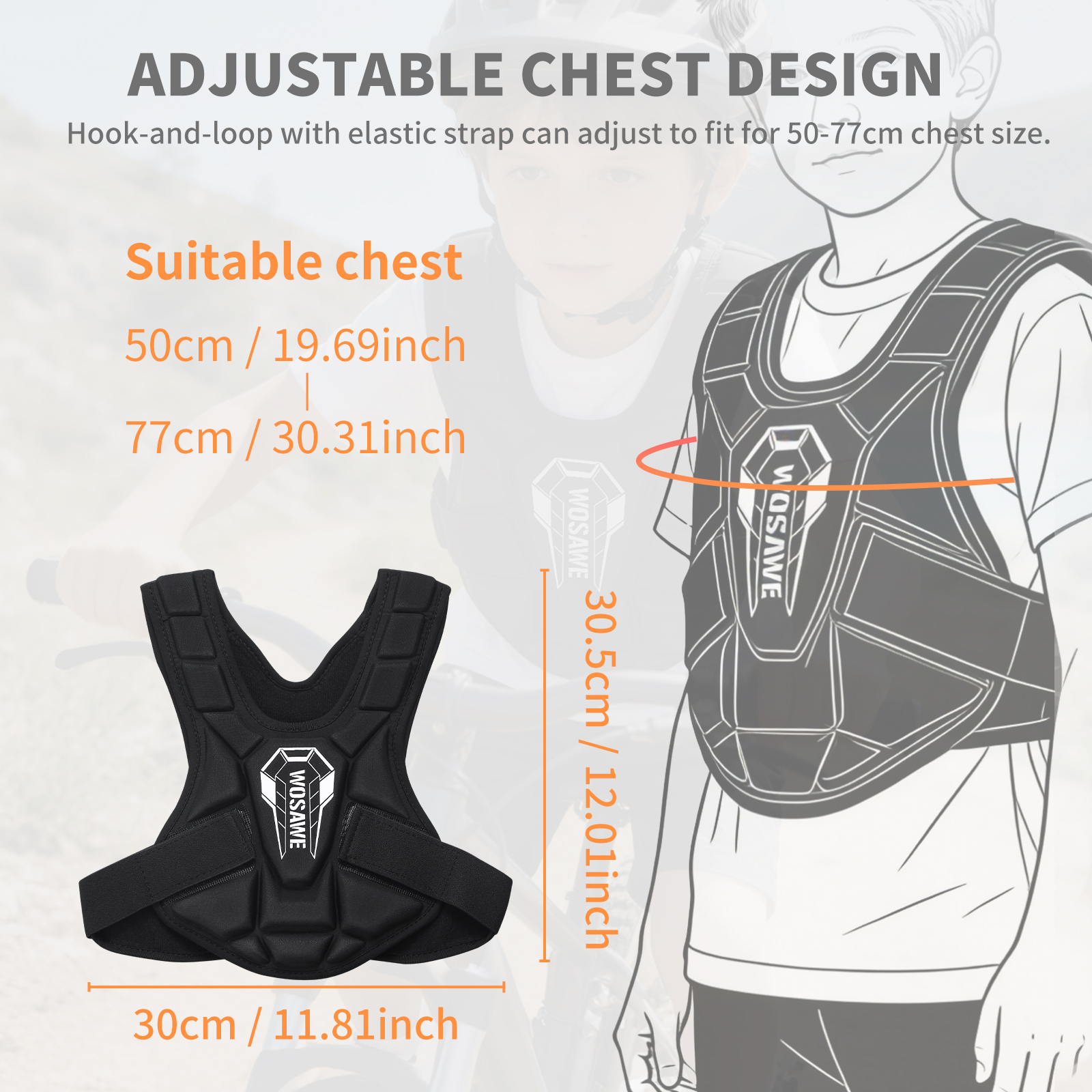 WOSAWE Children Motorcycle Act - Motorcycle Gear Youth avis et prix