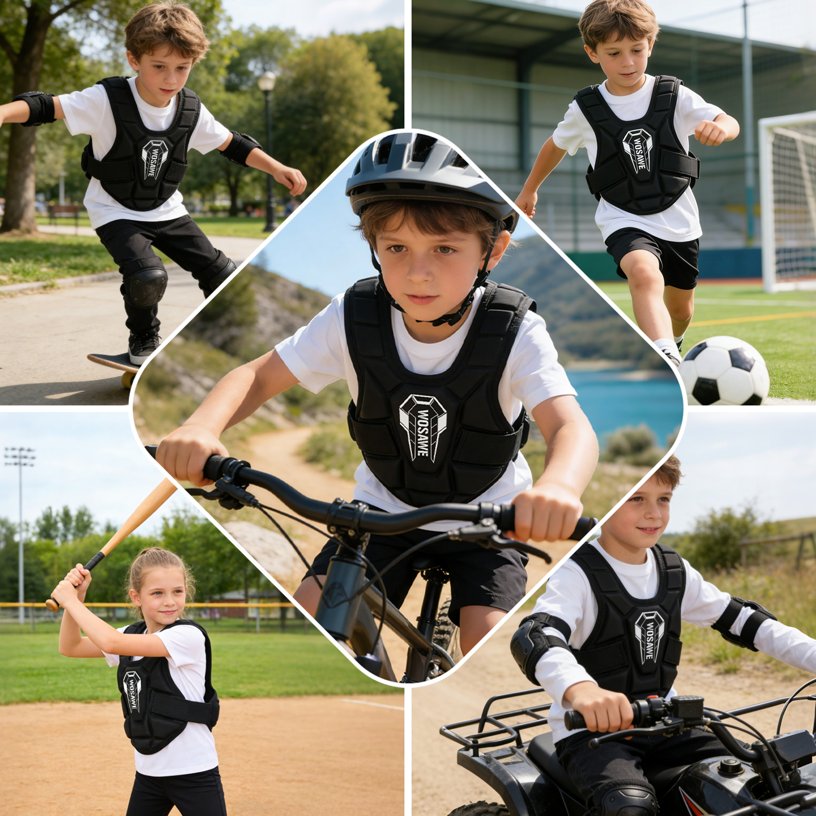 WOSAWE Children Motorcycle Act - Motorcycle Gear Youth avis et prix