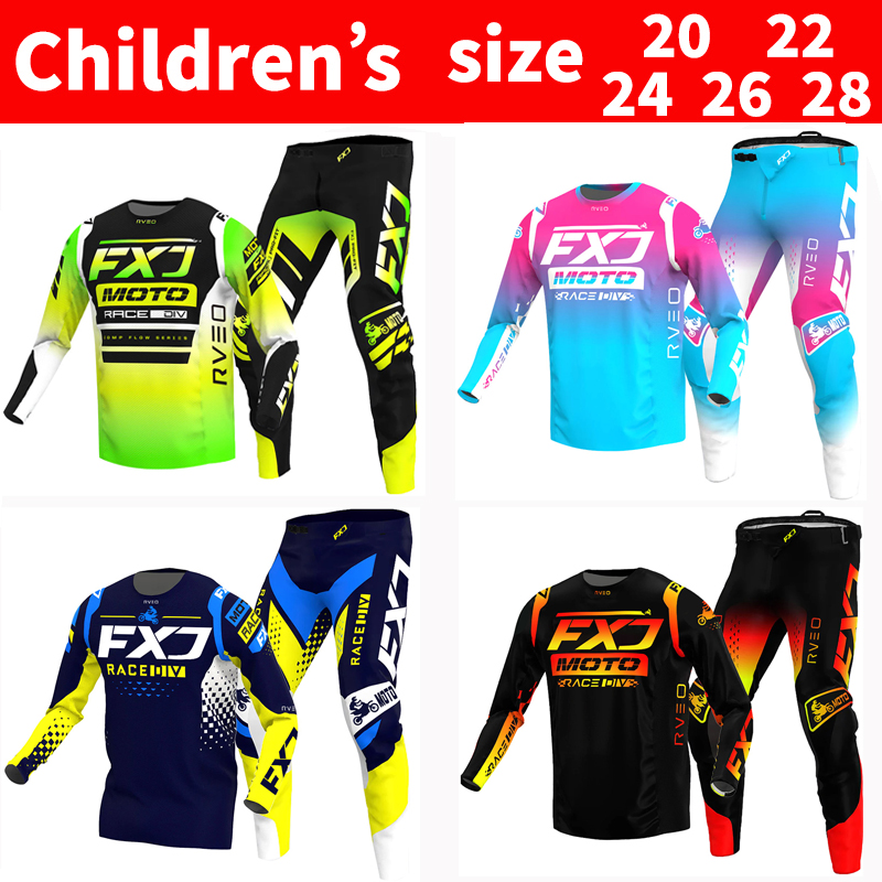 FXJ Motocross Jersey and Pants - Motorcycle Gear Youth avis et prix