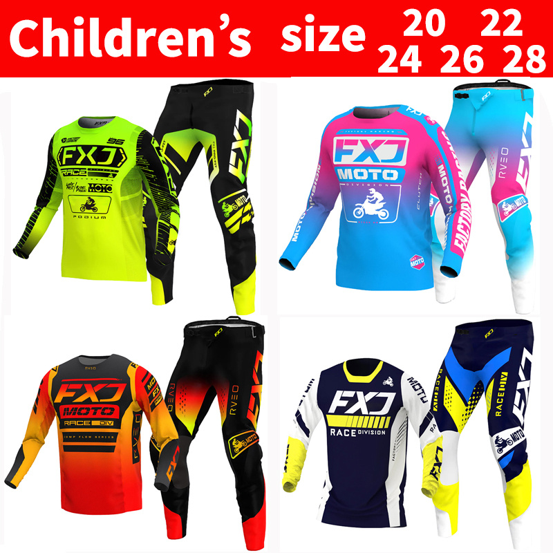 FXJ Motocross Jersey and Pants - Motorcycle Gear Youth avis et prix