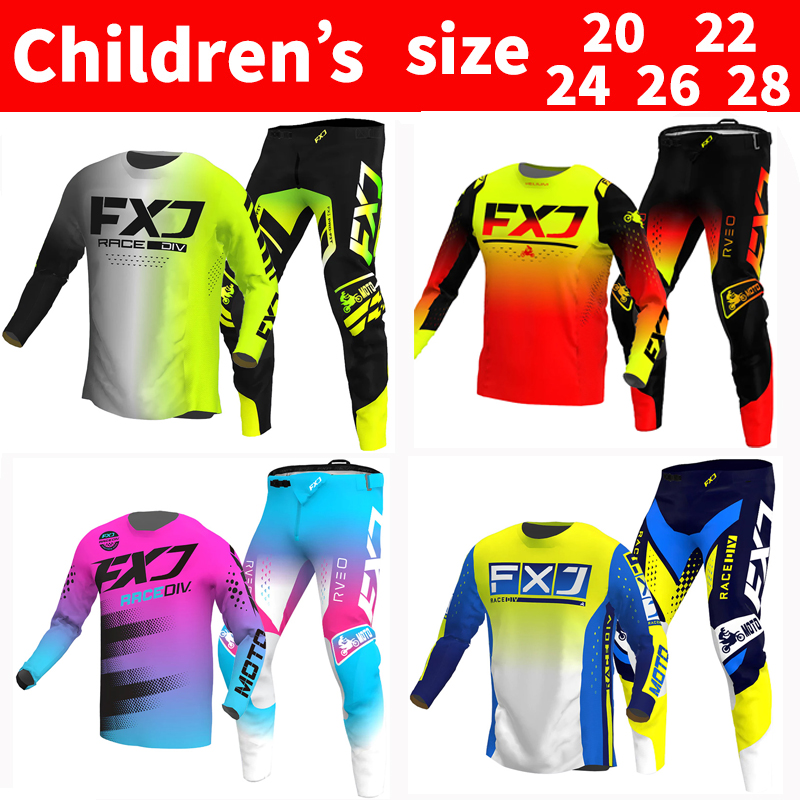 FXJ Motocross Jersey and Pants - Motorcycle Gear Youth avis et prix