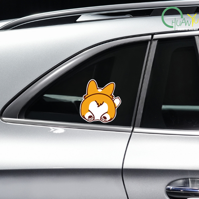 Car Cartoon Car Sticker Corgi  - Motorcycle Gear Auto avis et prix