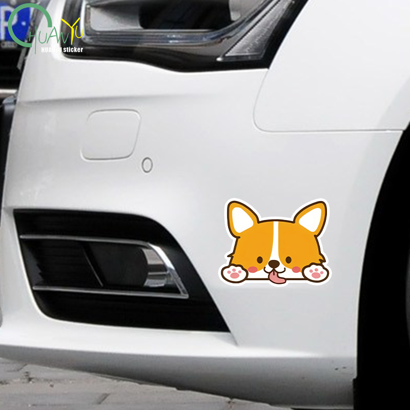 Car Cartoon Car Sticker Corgi  - Motorcycle Gear Auto avis et prix