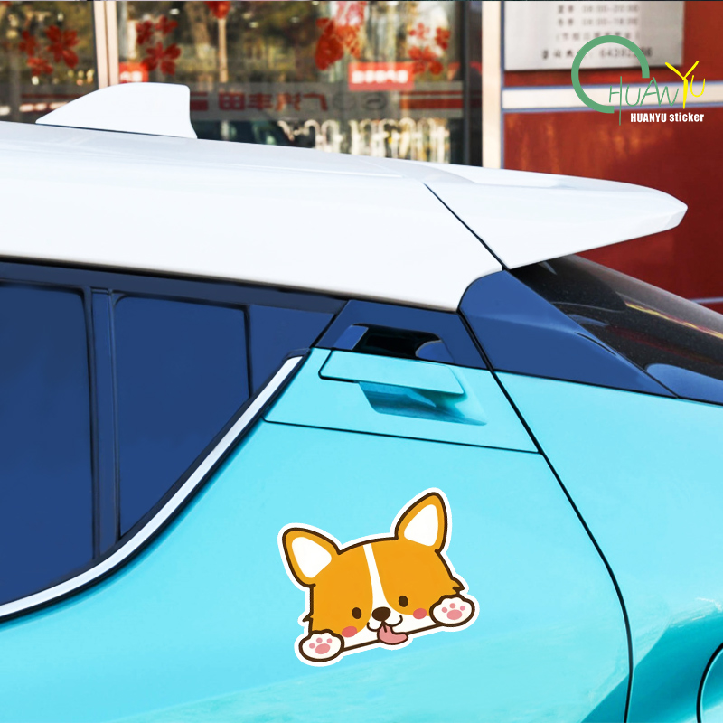 Car Cartoon Car Sticker Corgi  - Motorcycle Gear Auto avis et prix