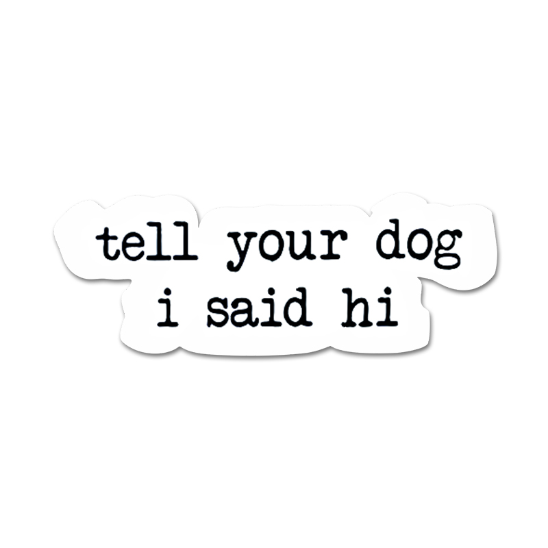 Creative text stickers tell yo - Motorcycle Gear Dogs avis et prix