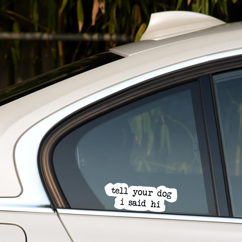 Creative text stickers tell yo - Motorcycle Gear Dogs avis et prix