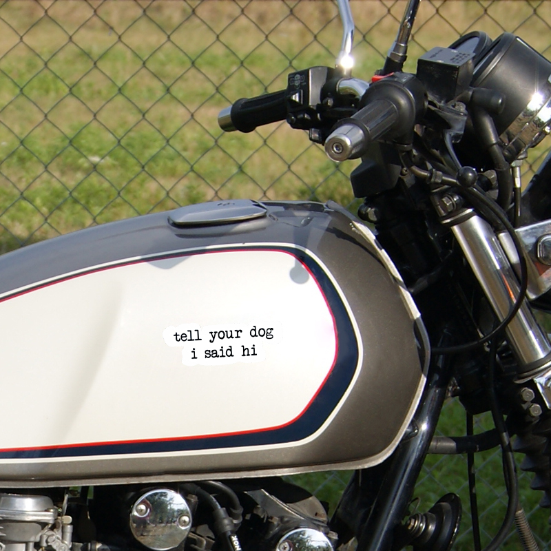 Creative text stickers tell yo - Motorcycle Gear Dogs avis et prix