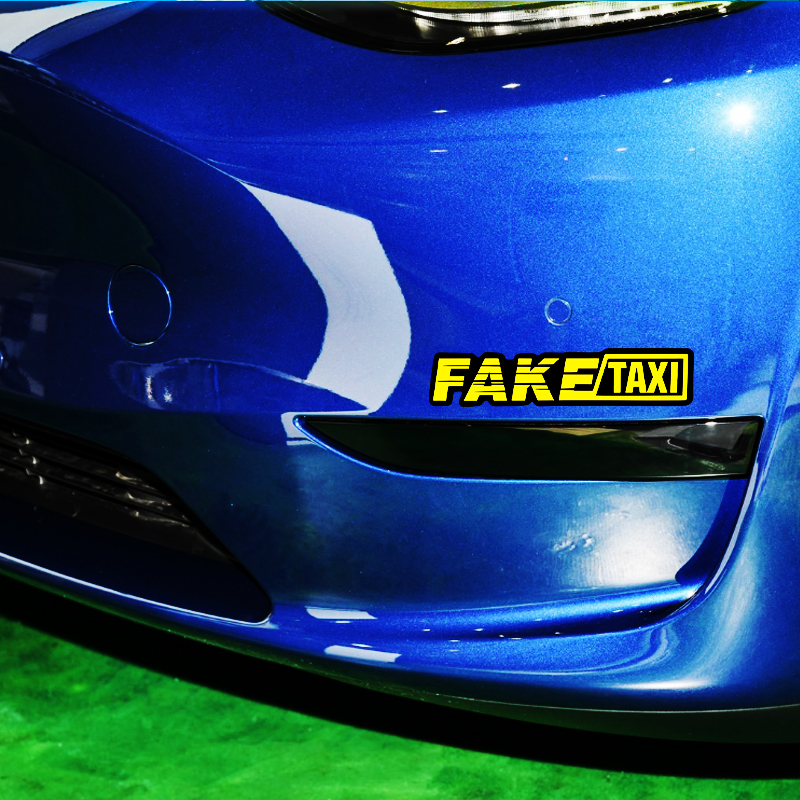 Yellow Fake Taxi Logo Pvc Wate - Motorcycle Gear Auto avis et prix