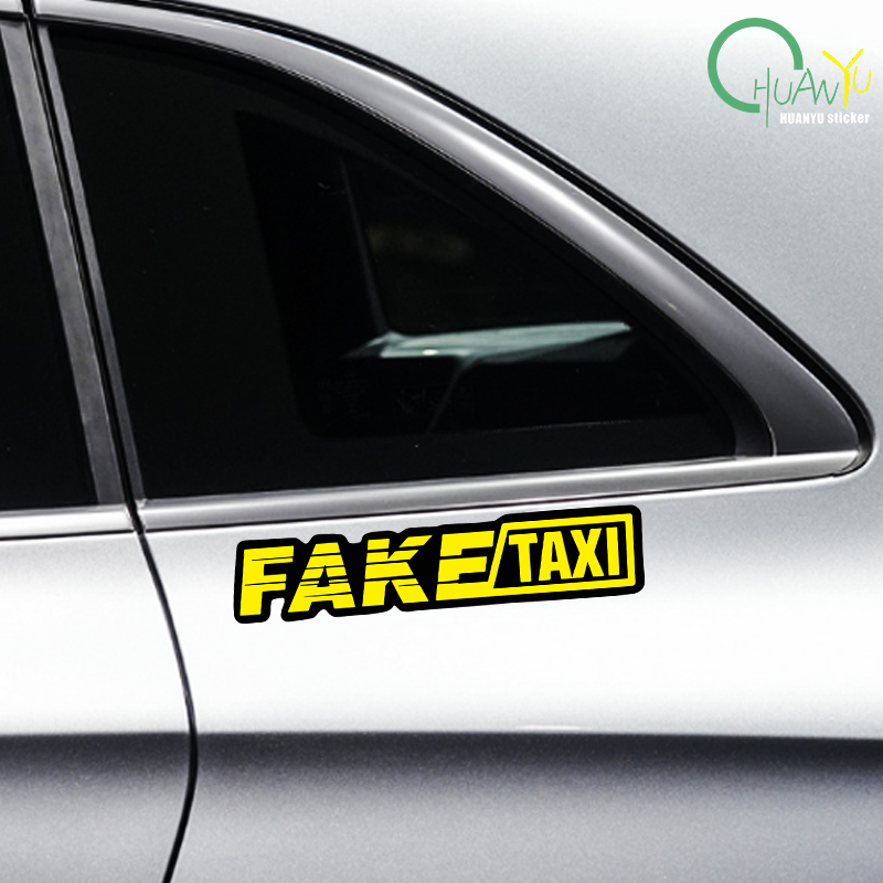 Yellow Fake Taxi Logo Pvc Wate - Motorcycle Gear Auto avis et prix