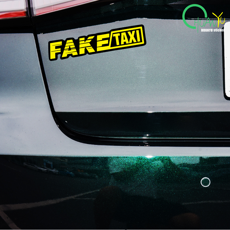 Yellow Fake Taxi Logo Pvc Wate - Motorcycle Gear Auto avis et prix