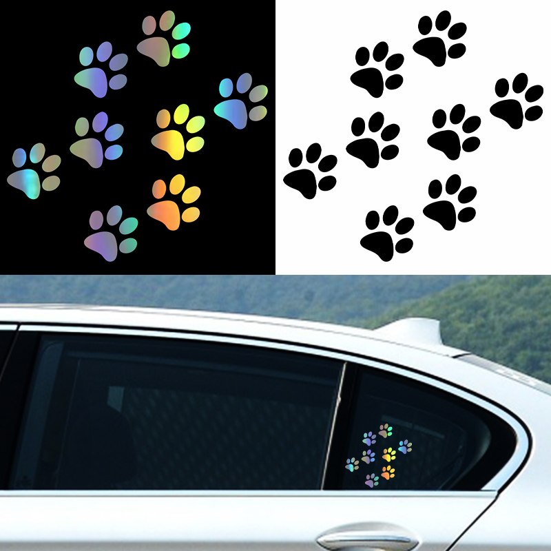 1pc Cat Paw Print Car Sticker  - Motorcycle Gear Auto avis et prix