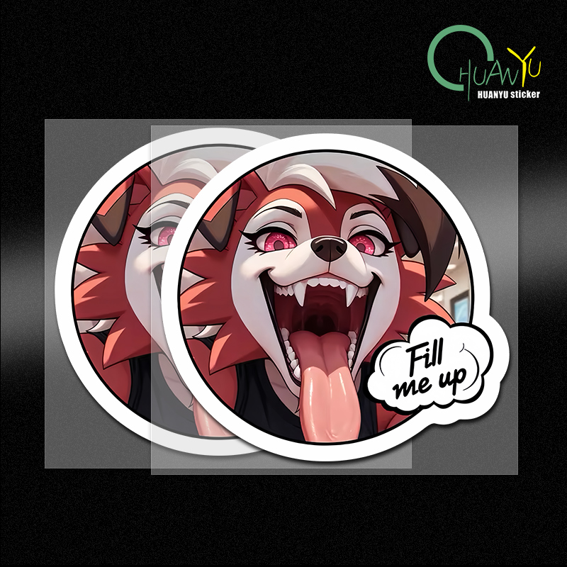 Car sticker fox dog head perso - Motorcycle Gear Dogs avis et prix