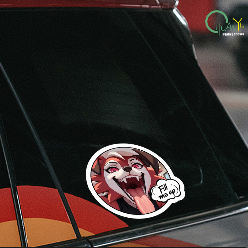 Car sticker fox dog head perso - Motorcycle Gear Dogs avis et prix