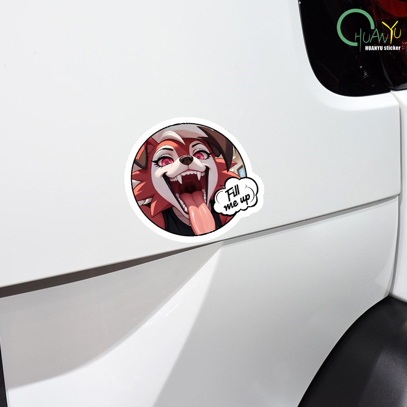 Car sticker fox dog head perso - Motorcycle Gear Dogs avis et prix