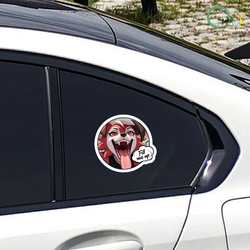 Car sticker fox dog head perso - Motorcycle Gear Dogs avis et prix