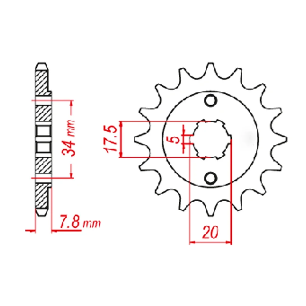 520 13T Front Sprocket Gear St - Motorcycle Gear Europe avis et prix